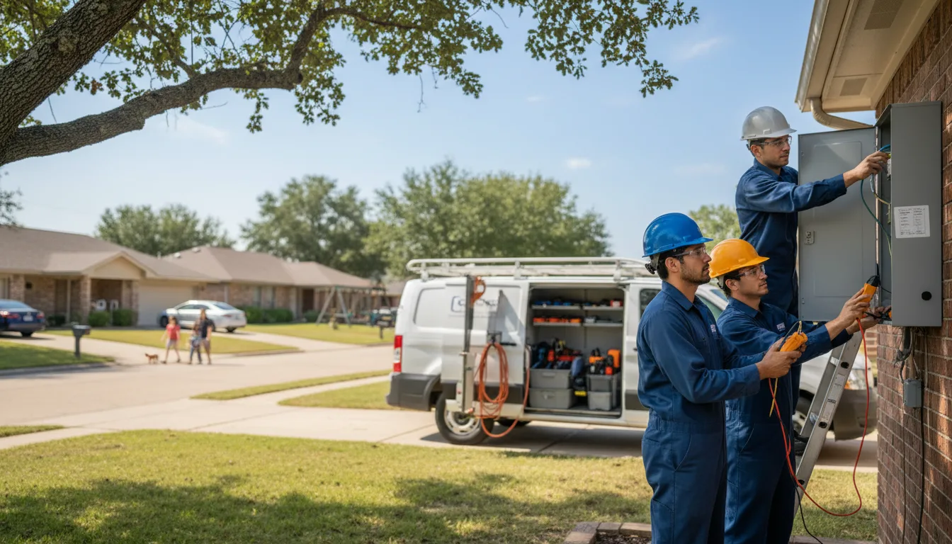 Certified electrician providing emergency electrical services in Unity, WI